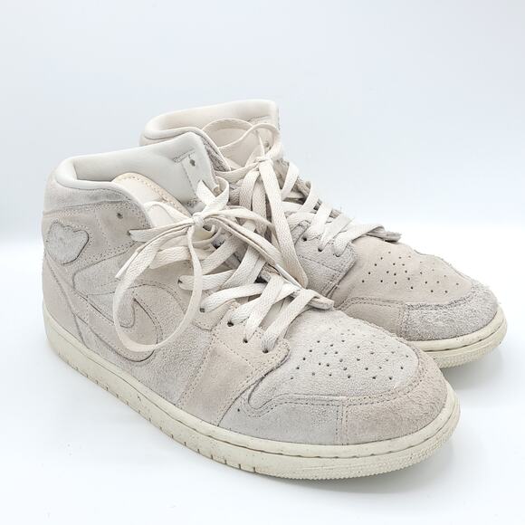 Nike Air Jordan 1 Mid Se Craft Pale Ivory Sail  FQ3224-100 men\'s size 9.5 main image 8